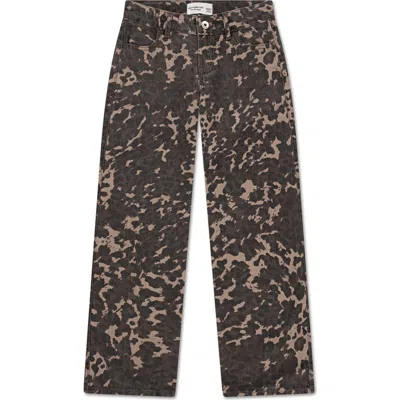 Abercrombie Kids Kids' Print Low Rise Baggy Jeans In Multi