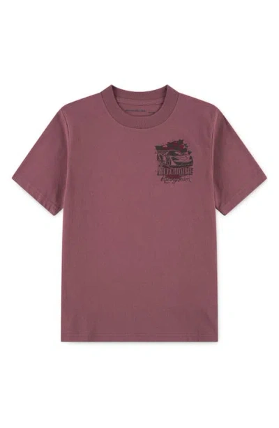 Abercrombie Kids Kids' Racing Team Graphic Tee In Brown