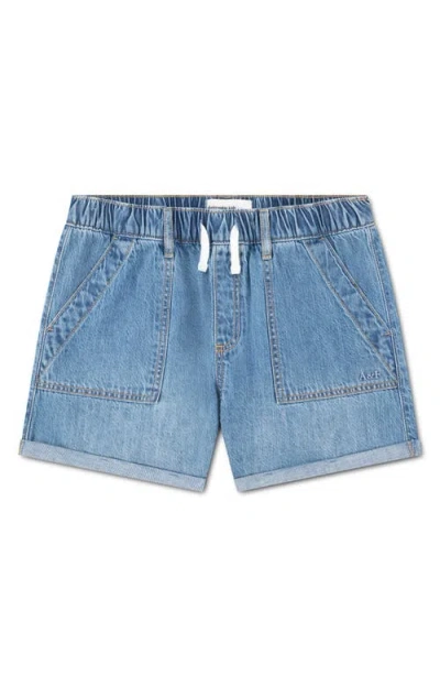 Abercrombie Kids Kids' Relax Denim Drawstring Shorts In Blue