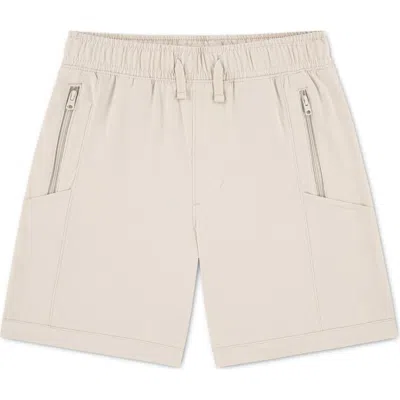 Abercrombie Kids Kids' Resort Club Drawstring Shorts In Neutral