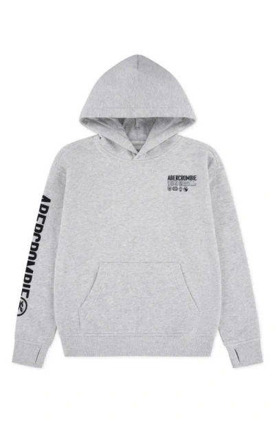 Abercrombie Kids Kids' Scenic Fashion Cotton Blend Hoodie In Grey