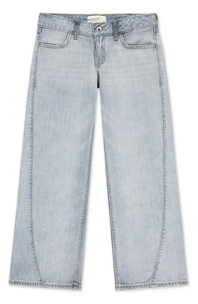 Abercrombie Kids Kids' Seamed Baggy Jeans In Gray
