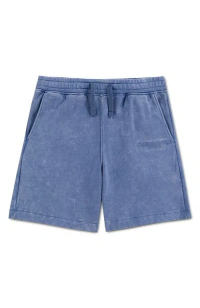 Abercrombie Kids Kids' Sunfaded Fleece Sweat Shorts In Blue