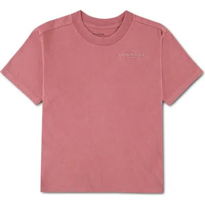 Abercrombie Kids Kids' Sunfaded Logo T-shirt In Pink