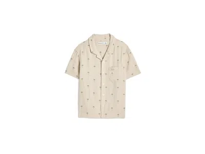 Abercrombie Linen Camp Shirt (big Kids) Boy's Clothing Orchid Petal: 17-18 (big Kid) In Neutral