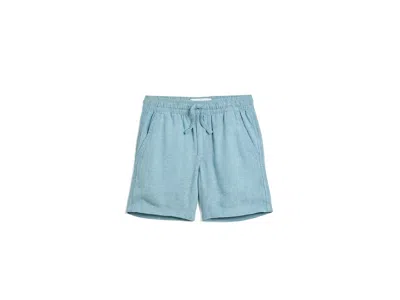 Abercrombie Linen Shorts (big Kids) Boy's Shorts Blue Fog: 13-14 Big Kid One Size