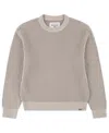 Abercrombie Little And Big Boys Plated Stitch Crew Sweater In Neutral
