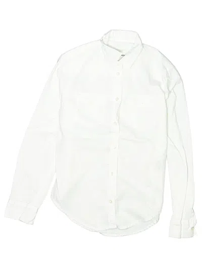 Pre-owned Abercrombie Kids' Long Sleeve Button Down Shirt In White