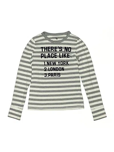 Pre-owned Abercrombie Kids' Long Sleeve T-shirt In Silver