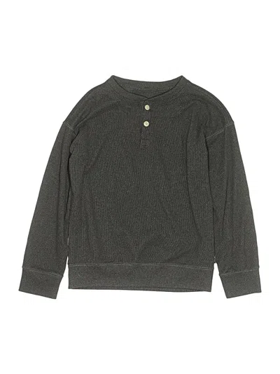 Pre-owned Abercrombie Kids' Long Sleeve Top Gray Tops