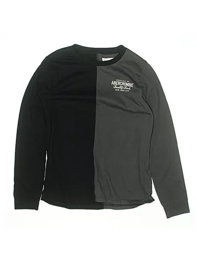 Pre-owned Abercrombie Kids' Long Sleeve T-shirt In Black