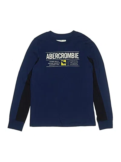 Pre-owned Abercrombie Kids' Long Sleeve T-shirt In Blue