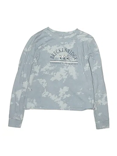 Pre-owned Abercrombie Kids' Long Sleeve T-shirt In Blue