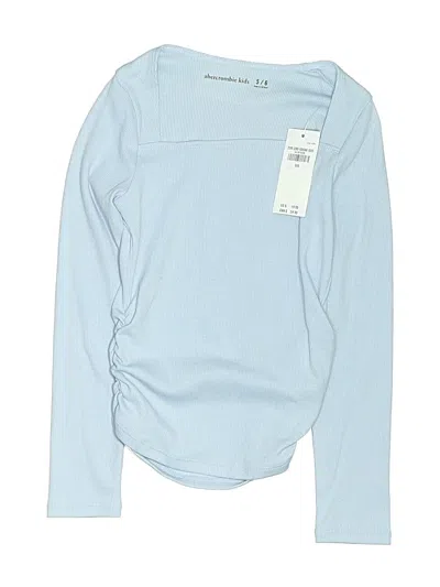 Pre-owned Abercrombie Kids' Long Sleeve T-shirt In Blue
