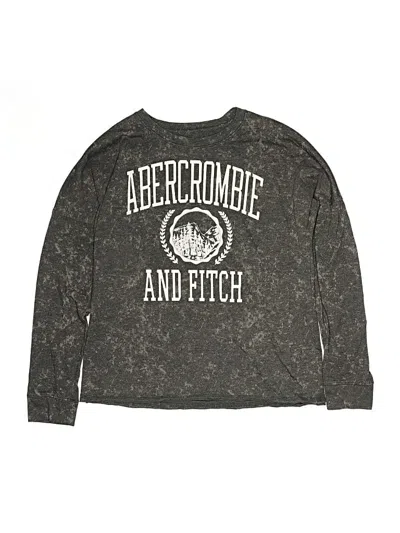 Pre-owned Abercrombie Kids' Long Sleeve T-shirt In Gray