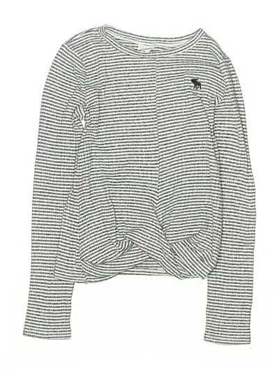 Pre-owned Abercrombie Kids' Long Sleeve T-shirt In Gray