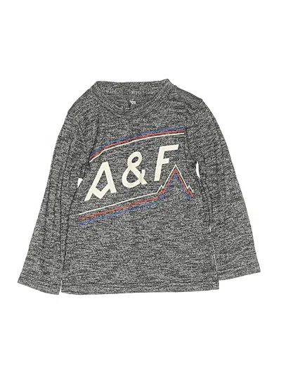 Pre-owned Abercrombie Kids' Long Sleeve T-shirt In Gray