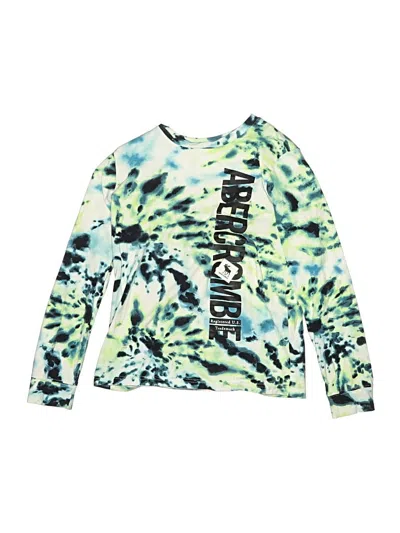 Pre-owned Abercrombie Kids' Long Sleeve T-shirt In Green