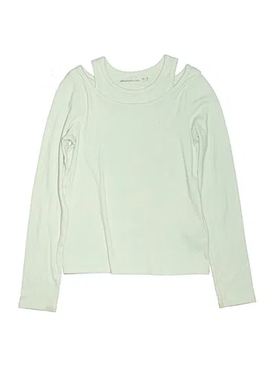 Pre-owned Abercrombie Kids' Long Sleeve T-shirt In Green