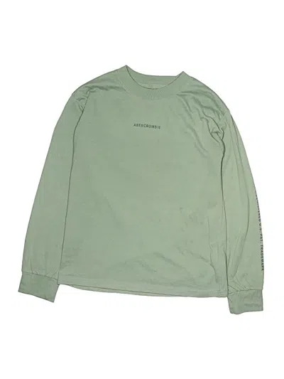 Pre-owned Abercrombie Kids' Long Sleeve T-shirt In Green