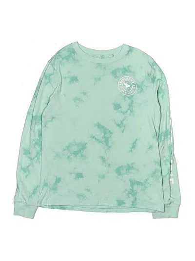 Pre-owned Abercrombie Kids' Long Sleeve T-shirt In Green