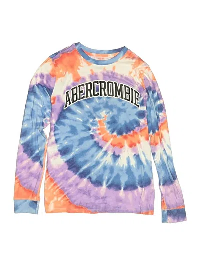 Pre-owned Abercrombie Kids' Long Sleeve T-shirt In Orange