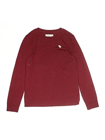 Pre-owned Abercrombie Kids' Long Sleeve T-shirt In Red
