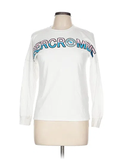 Pre-owned Abercrombie Long Sleeve T-shirt In White
