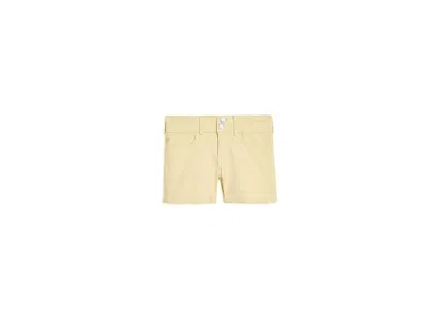 Abercrombie Low-rise Midi Color Twill Shorts (big Kids) Girl's Shorts Anise Flower: 11-12 Big Kid One Size In Neutral