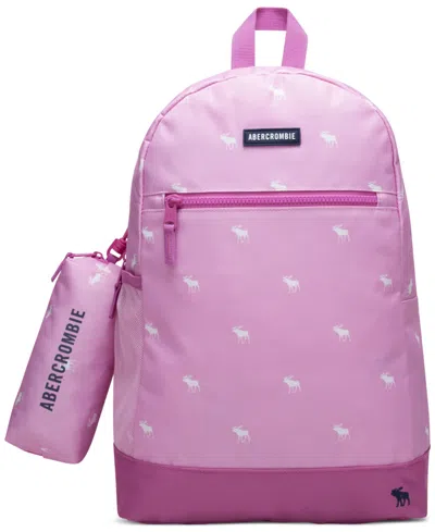 Abercrombie Kids' Pencil Bag Backpack In Pink