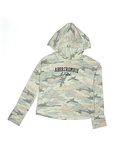 Pre-owned Abercrombie Kids' Pullover Hoodie In Gray