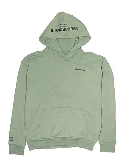 Pre-owned Abercrombie Kids' Pullover Hoodie In Green