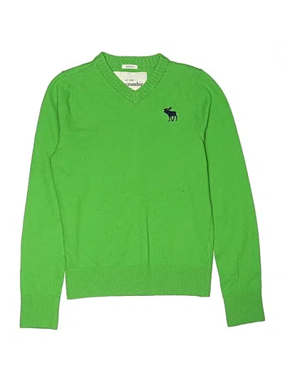 Pre-owned Abercrombie Kids' Pullover Sweater In Green