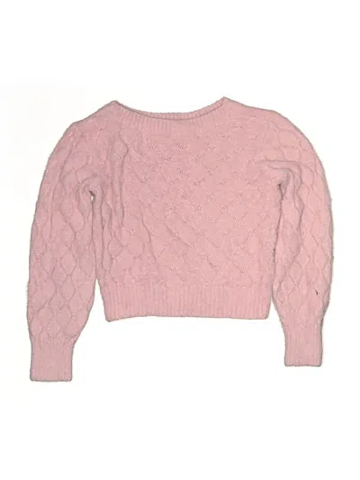 Pre-owned Abercrombie Kids' Pullover Sweater In Pink