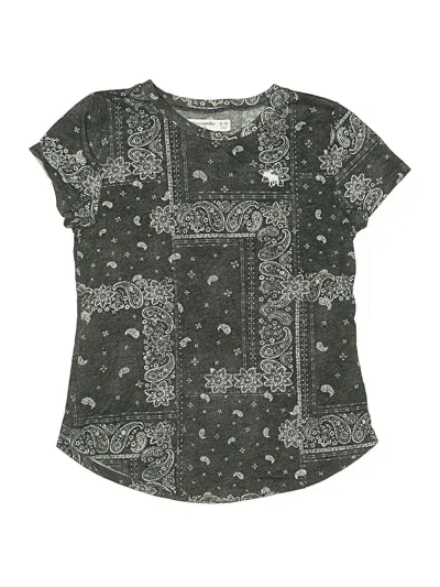 Pre-owned Abercrombie Kids' Short Sleeve Blouse In Black