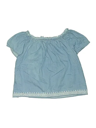 Pre-owned Abercrombie Kids' Short Sleeve Blouse In Blue