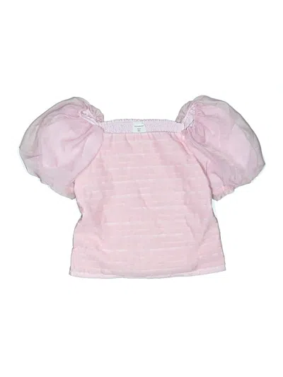 Pre-owned Abercrombie Kids' Short Sleeve Blouse In Pink