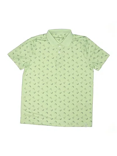 Pre-owned Abercrombie Kids' Short Sleeve Button Down Shirt In Green