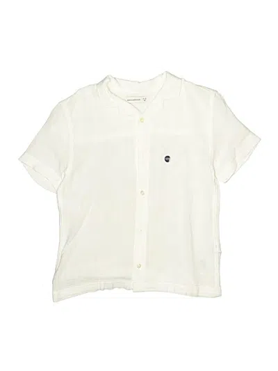 Pre-owned Abercrombie Kids' Short Sleeve Button Down Shirt In White