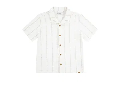 Abercrombie Short Sleeve Knit Top (big Kid) Boy's Clothing Bright White : 17-18 (big Kid), Elastane/polyester/vi
