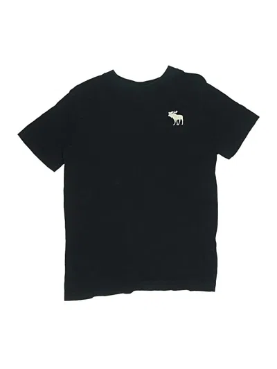 Pre-owned Abercrombie Kids' Short Sleeve Top Black Tops
