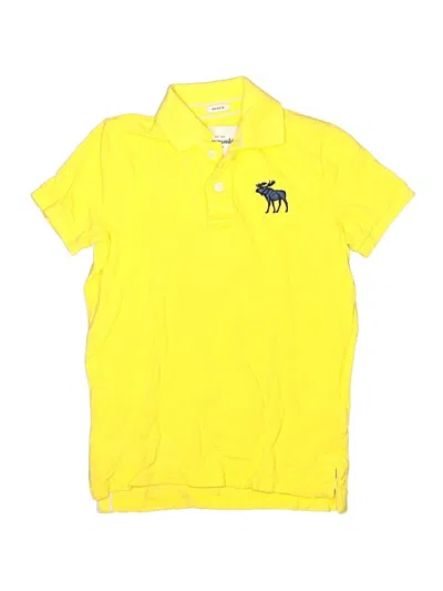 Pre-owned Abercrombie Kids' Short Sleeve Top Yellow Tops