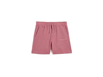 Abercrombie Sunfaded Fleece Shorts (big Kids) Boy's Shorts Dusty Rose: 15-16 Big Kid One Size In Burgundy