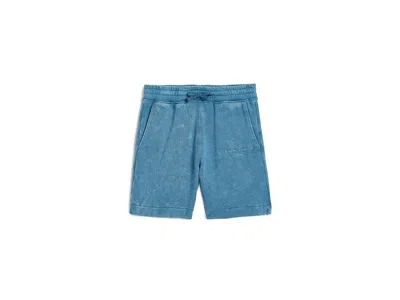 Abercrombie Sunfaded Fleece Shorts (big Kids) Boy's Shorts Moonlight Blue: 9-10 Big Kid One Size In Brown