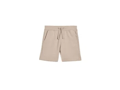 Abercrombie Sunfaded Fleece Shorts (big Kids) Boy's Shorts Simply Taupe: 11-12 Big Kid One Size In Brown