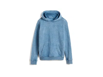 Abercrombie Sunfaded Pullover Hoodie (big Kids) Boy's Sweatshirt Moonlight Blue : 15-16 (big Kids), Cotton/polye