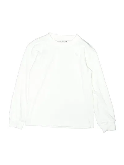 Pre-owned Abercrombie Kids' Sweatshirt In White