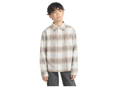 Abercrombie Traditional Flannel (big Kid) Boy's Clothing Jet Stream : 17-18 (big Kid), Cotton In Gray