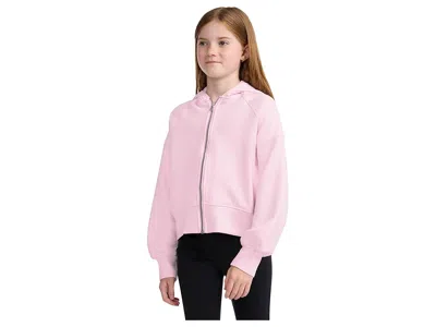 Abercrombie Ypb Neoknit Full Zip Hoodie (big Kid) Girl's Sweatshirt Cradle Pink : 11-12 (big Kids), Elastane/pol