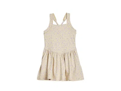 Abercrombie Ypb Printed Drop Waist Mini Dress (big Kids) Girl's Dress Anise Flower: 11-12 (big Kids) In Brown